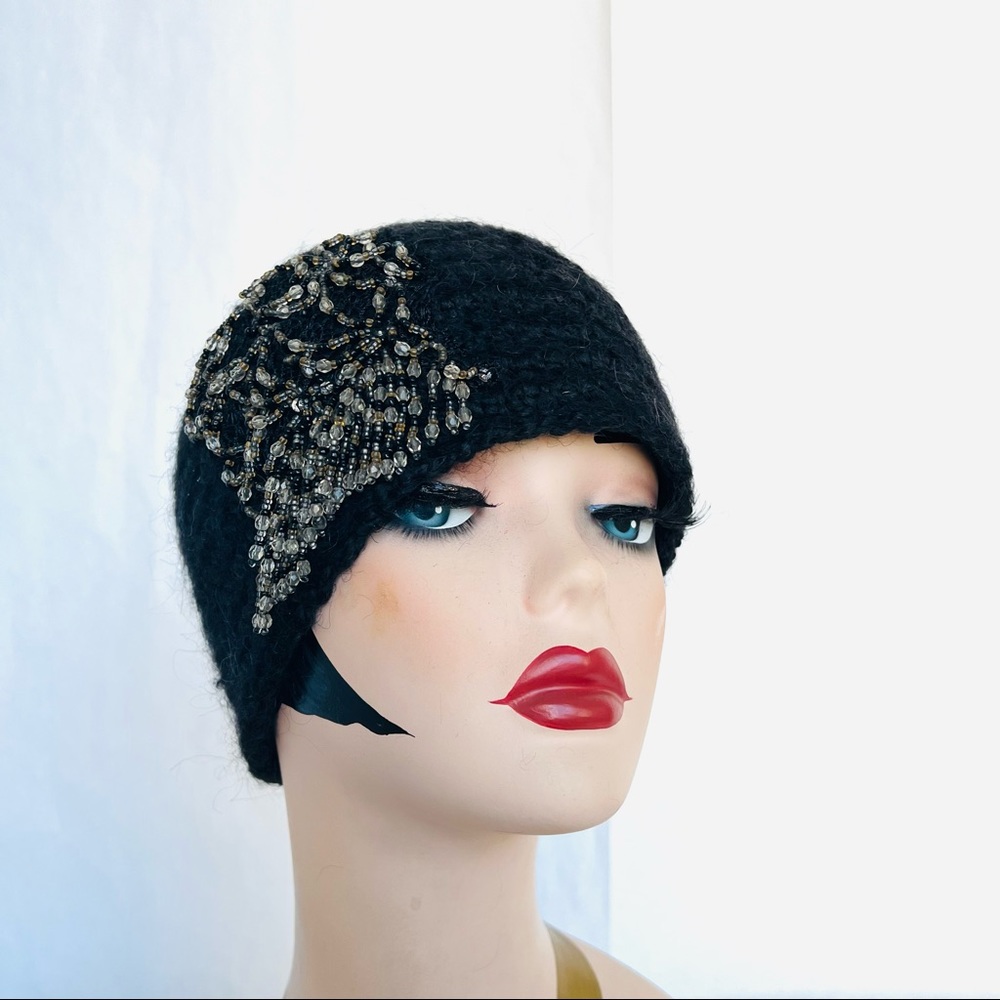Roman Keflay Hand Crochet With Mohair & Brads